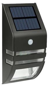 LED Solarna zidna svjetiljka sa senzorom LED/3,7V IP44 crna