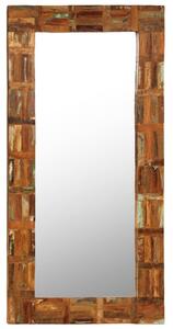 VidaXL Zidno ogledalo od masivnog obnovljenog drva 60 x 120 cm