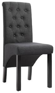 VidaXL Blagovaonske stolice od tkanine 2 kom tamnosive