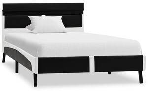 VidaXL Okvir za krevet od umjetne kože s LED svjetlom crni 90 x 200 cm