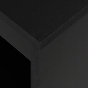 VidaXL Barski stol s policom crni 110 x 50 x 103 cm