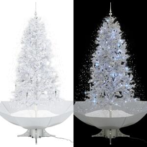 VidaXL Božićno drvce koje sniježi sa stalkom bijelo 190 cm