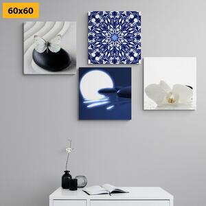 Set slika Feng Shui u bijelo-plavom dizajnu