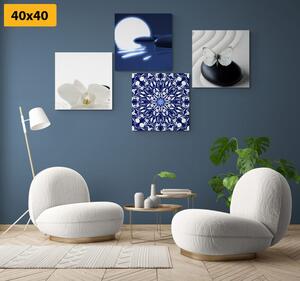 Set slika Feng Shui u bijelo-plavom dizajnu