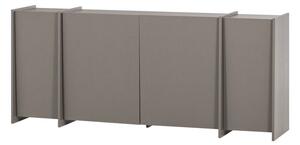 Siva komoda u dekoru jasena 200x85x44 cm Brock – WOOOD