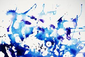 Slika plavi akvarel u apstraktnom dizajnu