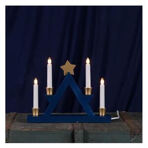 Eglo 410411 - Božićni svijećnjak JULLE 4xE10/3W/230V plava