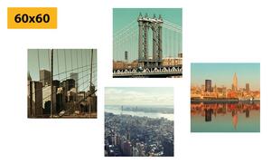 Set slika pogled na grad New York