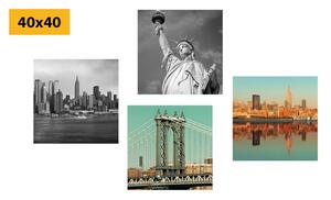 Set slika zanimljiva kombinacija grada New Yorka