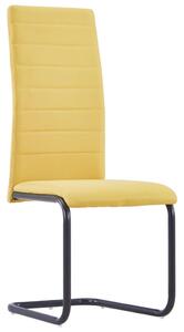 VidaXL Konzolne blagovaonske stolice od tkanine 4 kom žute