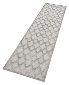 Sivi tepih staza od viskoze Mint Rugs Bryon, 80 x 250 cm