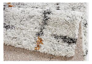 Krem tepih od viskoze Mint Rugs Grid, 120 x 170 cm