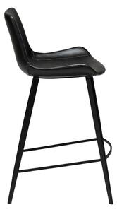 Crna barska stolica od imitacije kože DAN - FORM Denmark Hype, visina 91 cm