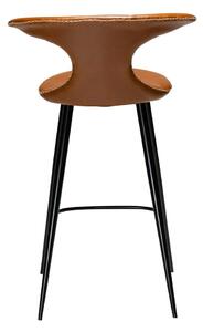 Cognac smeđa barska stolica od imitacije kože DAN-FORM Denmark Flair, visina 90 cm