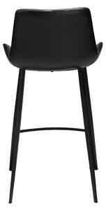 Crna barska stolica od imitacije kože DAN - FORM Denmark Hype, visina 91 cm