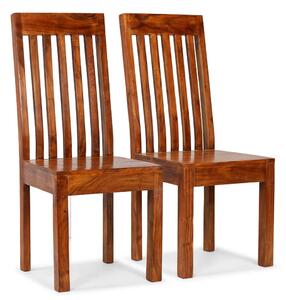 VidaXL Blagovaonske stolice od masivnog drva s obradom od šišama 2 kom moderne