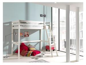 Bijeli dječji povišeni krevet Vipack Pino, 90 x 200 cm