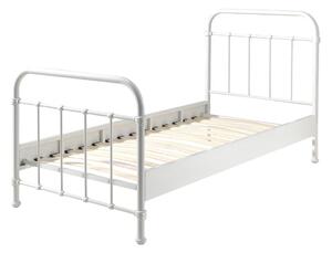 Bijeli metalni dječji krevet Vipack New York, 90 x 200 cm