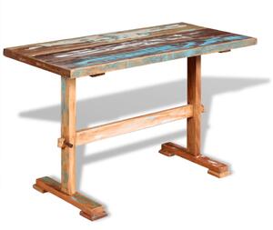 VidaXL Blagovaonski stol s postoljem od obnovljenog drva 120x58x78 cm