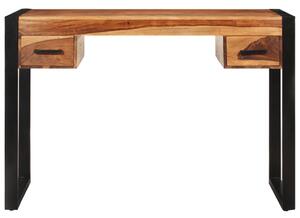 VidaXL Radni stol s 2 ladice od masivnog drva šišama 110 x 50 x 77 cm