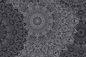 Tapeta stilska Mandala u crno-bijelom dizajnu