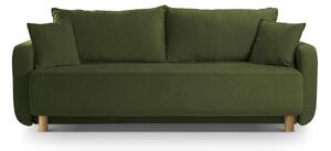 Zelena sklopiva/s prostorom za odlaganje sofa 231 cm Elen – Micadoni
