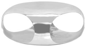 VidaXL Stolić za kavu od lijevanog aluminija 70 x 70 x 32 cm srebrni