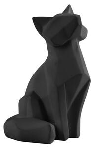 Matirana crna skulptura PT LIVING Origami Fox, visina 15 cm
