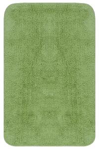 VidaXL 2-dijelni set kupaonskih otirača od tkanine zeleni