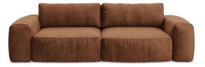 Sklopiva sofa od šenila boja terakote 275 cm Kuki – Makamii