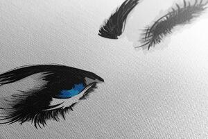 Slika trepćuće ženske oči