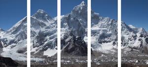 5-dijelna slika prekrasan planinski vrh