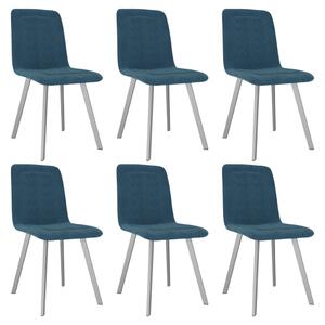 VidaXL Blagovaonske stolice 6 kom plave baršunaste