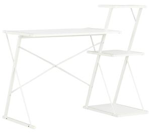 VidaXL Radni stol s policom bijeli 116 x 50 x 93 cm