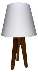 Stolna lampa CONE 1xE27/60W/230V hrast bijela