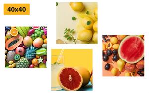 Set slika šareno voće