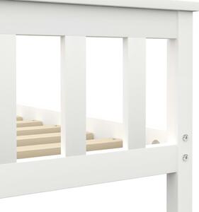 Okvir za krevet s 4 ladice bijeli 140x200 cm masivna borovina