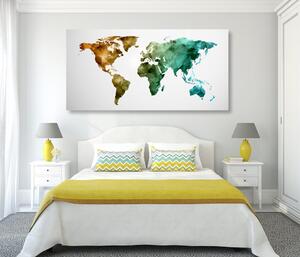 Slika šareni poligonalni zemljovid svijeta