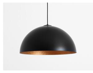 Crna viseća svjetiljka s detaljem u bakrenoj boji CustomForm Lord, ø 50 cm