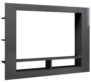 VidaXL TV ormarić visoki sjaj sivi 152 x 22 x 113 cm od iverice