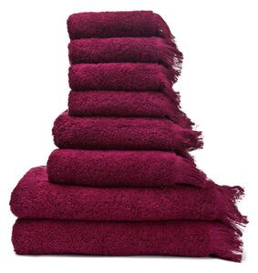 Set od 6 crvenih manjih i 2 veća ručnika od 100% pamuka Bonami Selection
