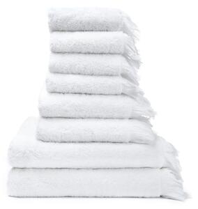 Set s 6 bijelih manjih i 6 većih ručnika od 100% pamuka Bonami Selection