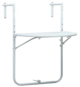VidaXL Viseći balkonski stol bijeli 60 x 64 x 83,5 cm plastični