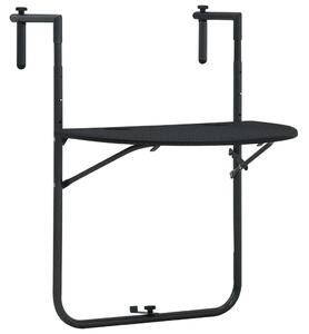VidaXL Viseći balkonski stol crni 60 x 64 x 83,5 cm plastični
