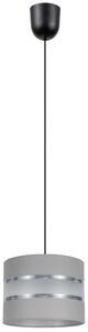 Luster na sajli CORAL 1xE27/60W/230V pr. 20 cm siva