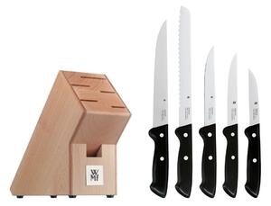 Set od 5 noževa od nehrđajućeg čelika s kuhinjskim blokom WMF Cromargan® Classic Line