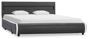 VidaXL Okvir za krevet od umjetne kože LED antracit 120 x 200 cm