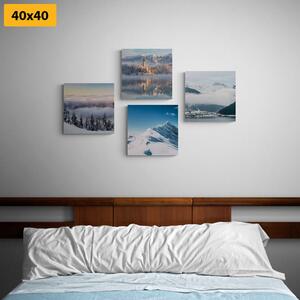 Set slika snježne planine