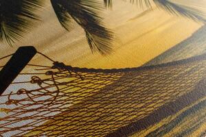 Slika viseća mreža za ležanje na plaži