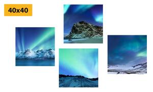 Set slika ljepota polarne svjetlosti